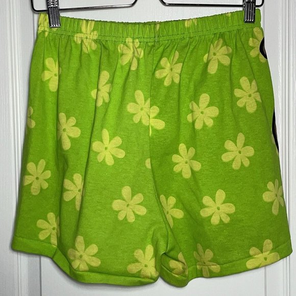 VTG 90s Scooby Doo Unisex Adults Graphic Shorts SINGLE STITCH NEON YELLOW MEDIUM - Picture 2 of 12